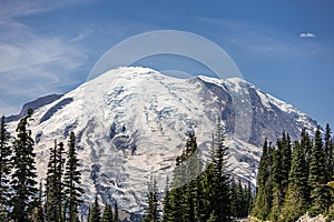 Amazing view of Mt. Rainier in August