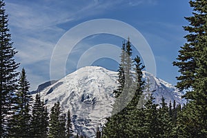 Amazing view of Mt. Rainier in August