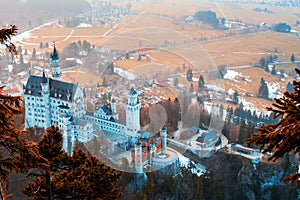 Amazing view of Neuschwanstein, near Munich, Germany