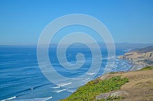 Amazing view of Pacific coast near San Diego, California