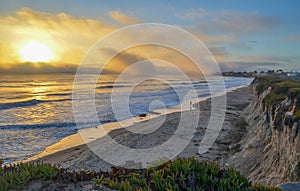 Amazing view of Pacific coast near Santa Barbara, California photo