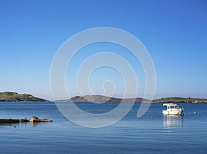 Amazing view of  Phokaia foca bay, izmir, turkey