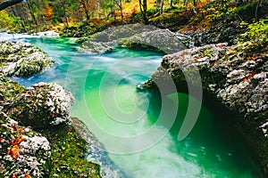 Amazing view of the river Mostnica (Mostnice Korita)