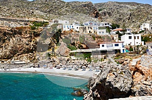Amazing view of Sfakia in Crete island, Greece photo
