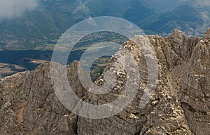 Amazing view of the Sirente mountain in Abruzzo Italy photo