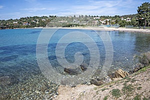 Sithonia coastline near Kastri Beach, Chalkidiki, Greece photo