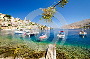 Amazing view on Symi island, Dodecanese, Greece