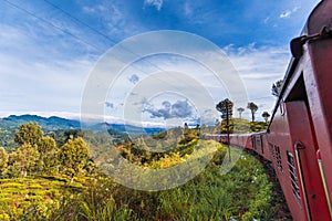 An amazing view from a train in Sri Lanka