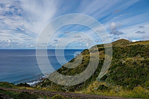 Amazing view, traveling Santa Maria, Azores islands, in Portugal