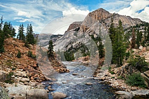 Amazing view of Tuolumne River at Glen Aulin in Yosemite National Park