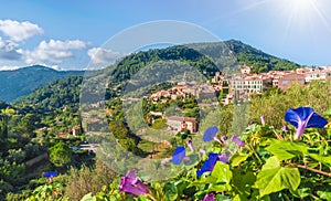 View of Valldemossa village, Palma Mallorca island, Spain photo