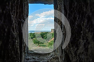 Amazing views from the windows of the Akerman Fortress