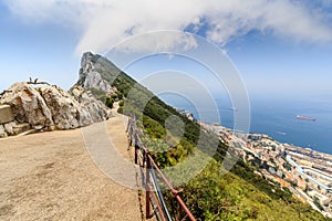 Amazing Vista from the top of the Rock of Gibraltar