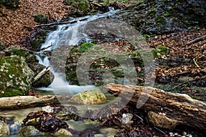 The amazing waterfalls in Janosikove Diery.