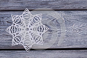 Amazing white paper snowflake