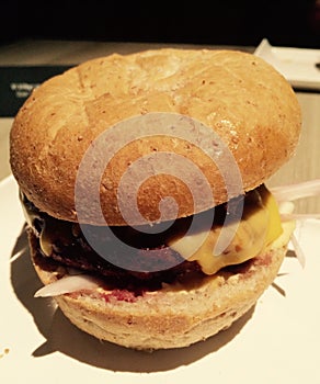 Amazingly tasty cheeseburger photo