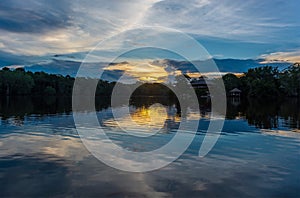 Amazon Jungle Hotel Sunset, Yasuni, Ecuador