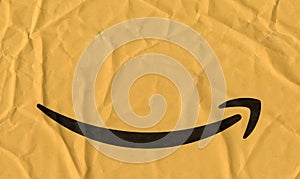 Amazon logo on a packet
