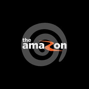The Amazon Logo Template Vector