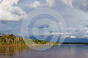 Amazon river landscape in Brazil