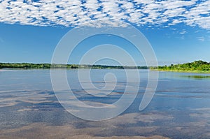 Amazon river landscape in Brazil