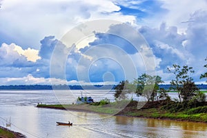 Amazon River in Leticia, Colombia photo