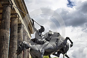 Amazon statue in front of Altes museum