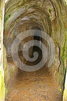 Amazon Underground Tunnel In A Rocky Mountain Side