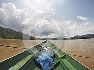 Amazonas River On canoe