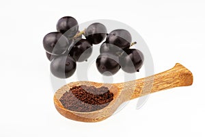 Amazonian acai berries and powder - Euterpe oleracea