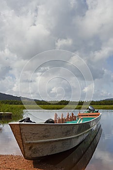 Amazonian boat. photo