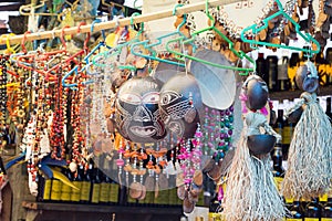 Amazonian Crafts in Belen Market, Iquitos, Peru