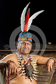 Amazonian Shaman Portrait