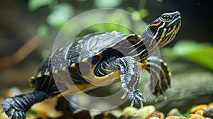 The Amazonian turtle Podocnemis expansa is a freshwater chelonian
