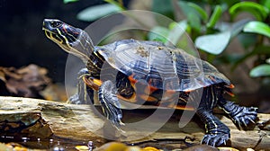 The Amazonian turtle Podocnemis expansa is a freshwater chelonian