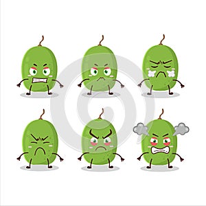 Ambarella cartoon character with various angry expressions
