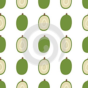 Ambarella Fruit. Seamless Vector Patterns