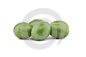 Ambarella otaheite apple coc Fruit on isolated white background with shadow