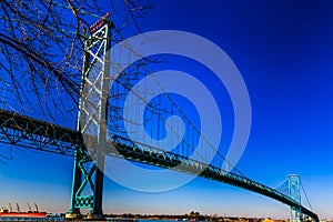 Ambassador Bridge, Windsor, Ontario, Canada.