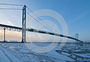 Ambassador Bridge, windsor ontario Canada photo