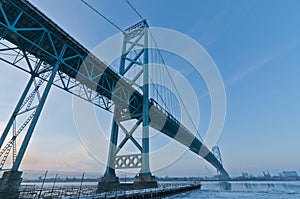 Ambassador Bridge, windsor ontario Canada photo