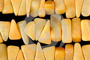 Amber Beads Close-Up