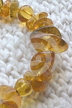 Amber beads string
