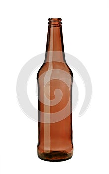 Amber beer bottle