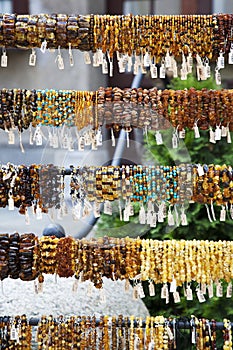 Amber Bracelets in Gdansk, Poland