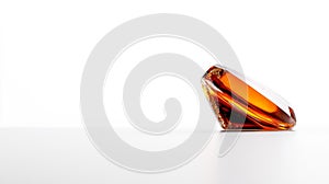 Amber Crystal with Unique Shape and Transparent Edges photo
