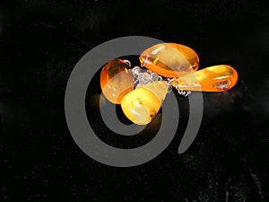 Amber earings