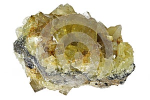 Amber fluorite from Hilton Mine, England