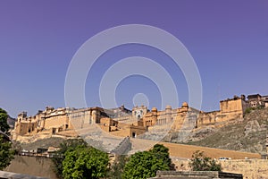 Amber Fort in Jaipur, India Panoramic