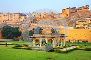 Amber Fort near Jaipur in Rajasthan, India